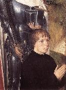 Hans Memling The donor Adriaan Reins in front of Saint Adrian on the left panel of the Triptych of Adriaan Reins oil